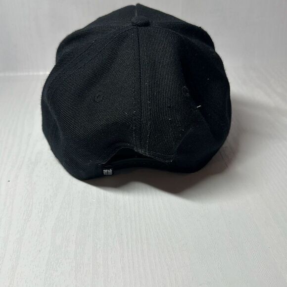 STAR WARS Black SnapBack Wide Brim Cap Baseball Hat Wool Blend Darth Vader - Picture 4 of 9